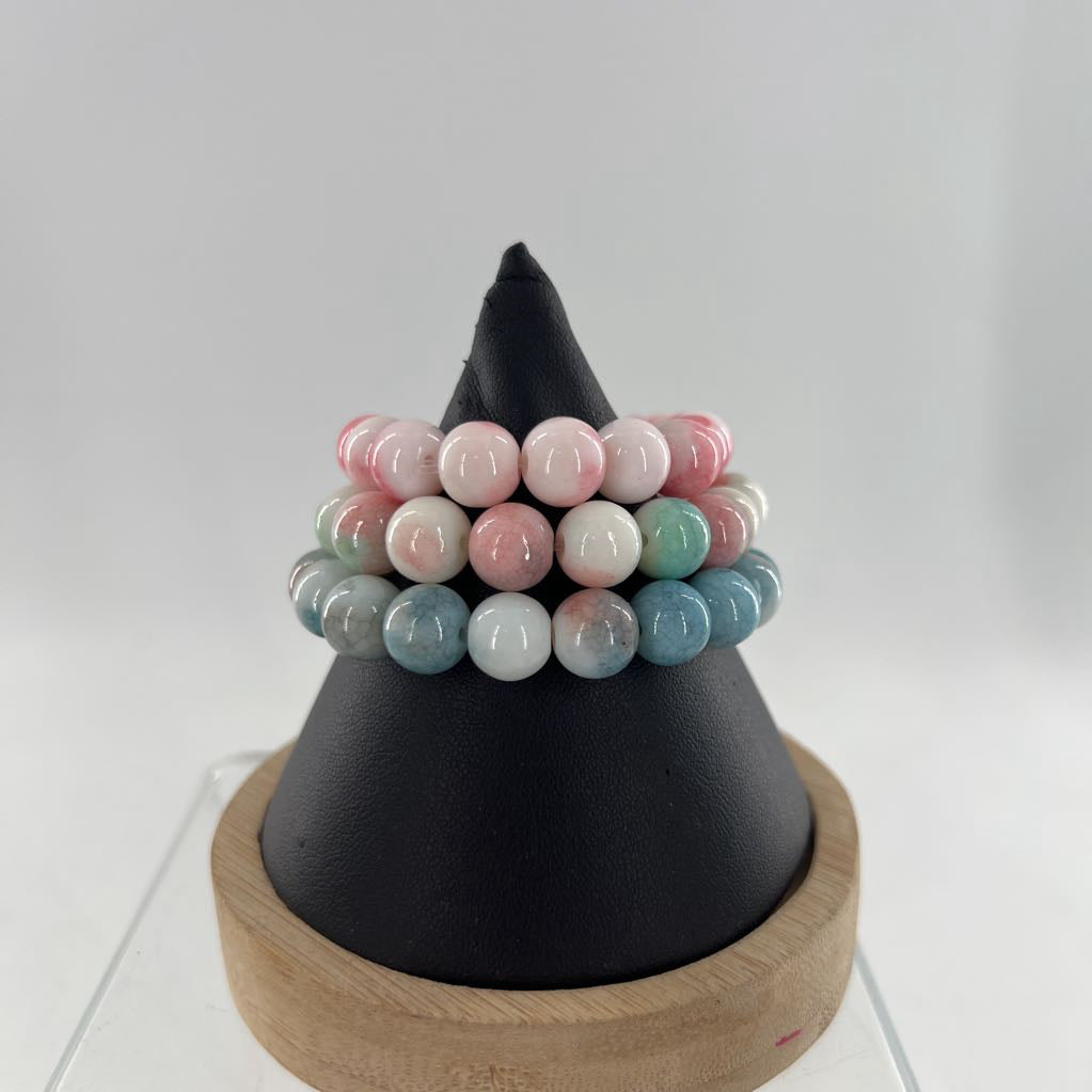 beaded stretch bracelet set