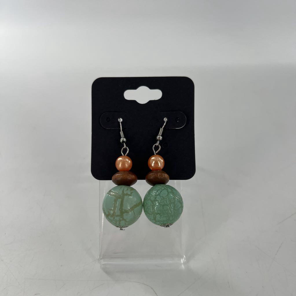 beaded dangle earrings