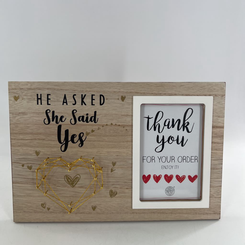 engagement photo frame