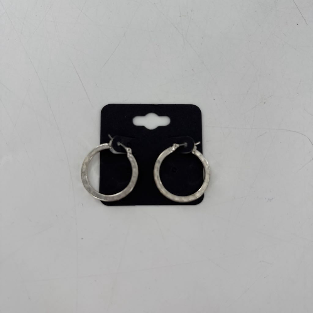 silver hoop earrings