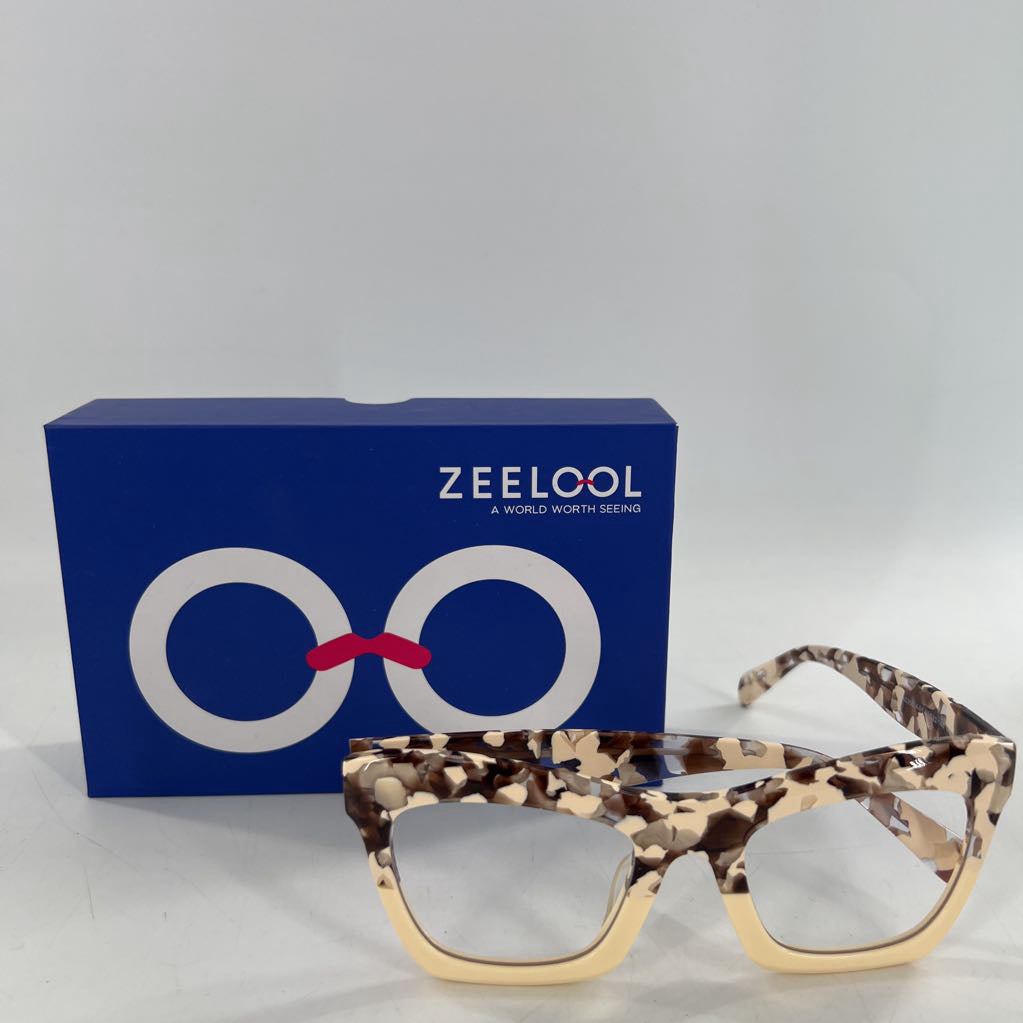 brown & cream blue-light readers