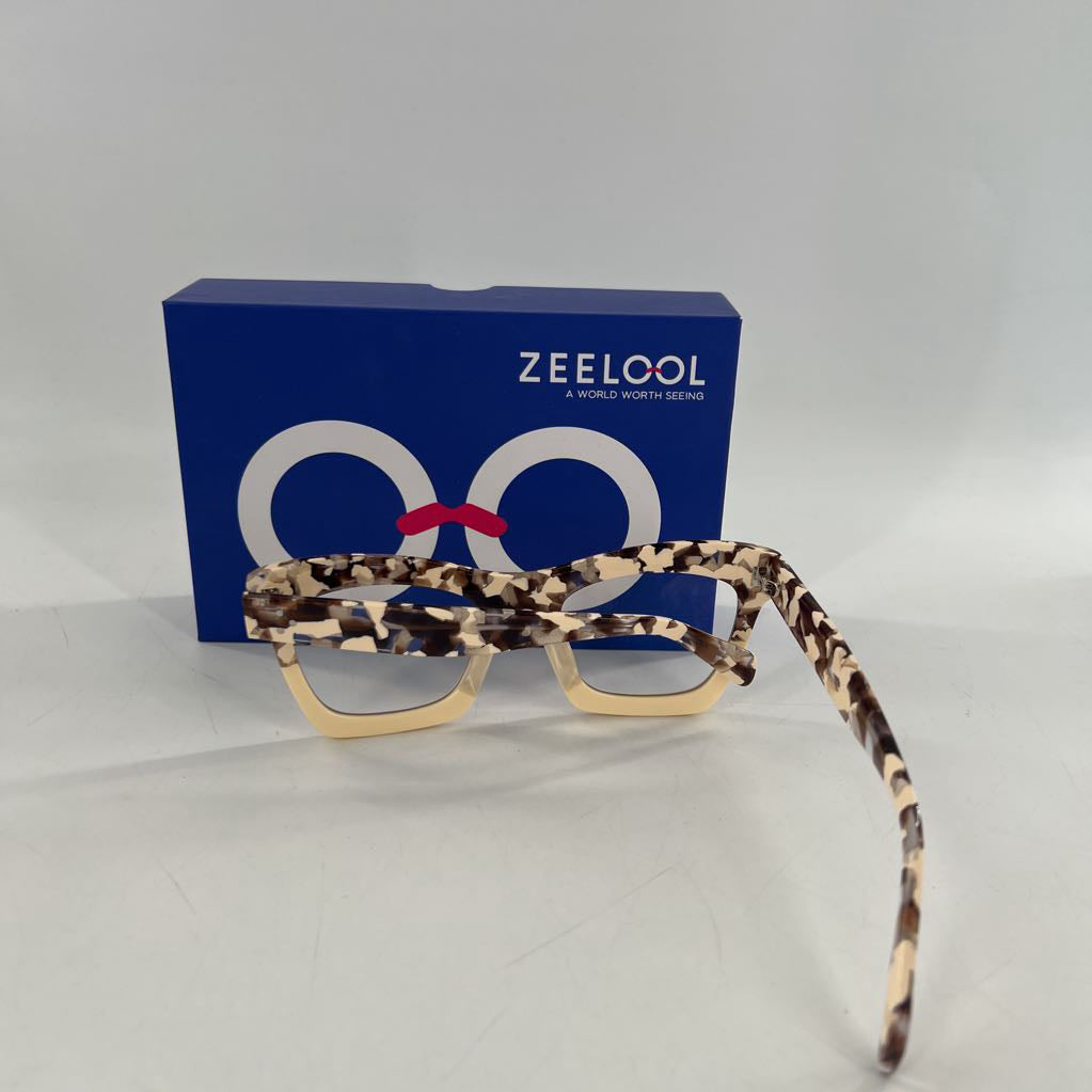 brown & cream blue-light readers