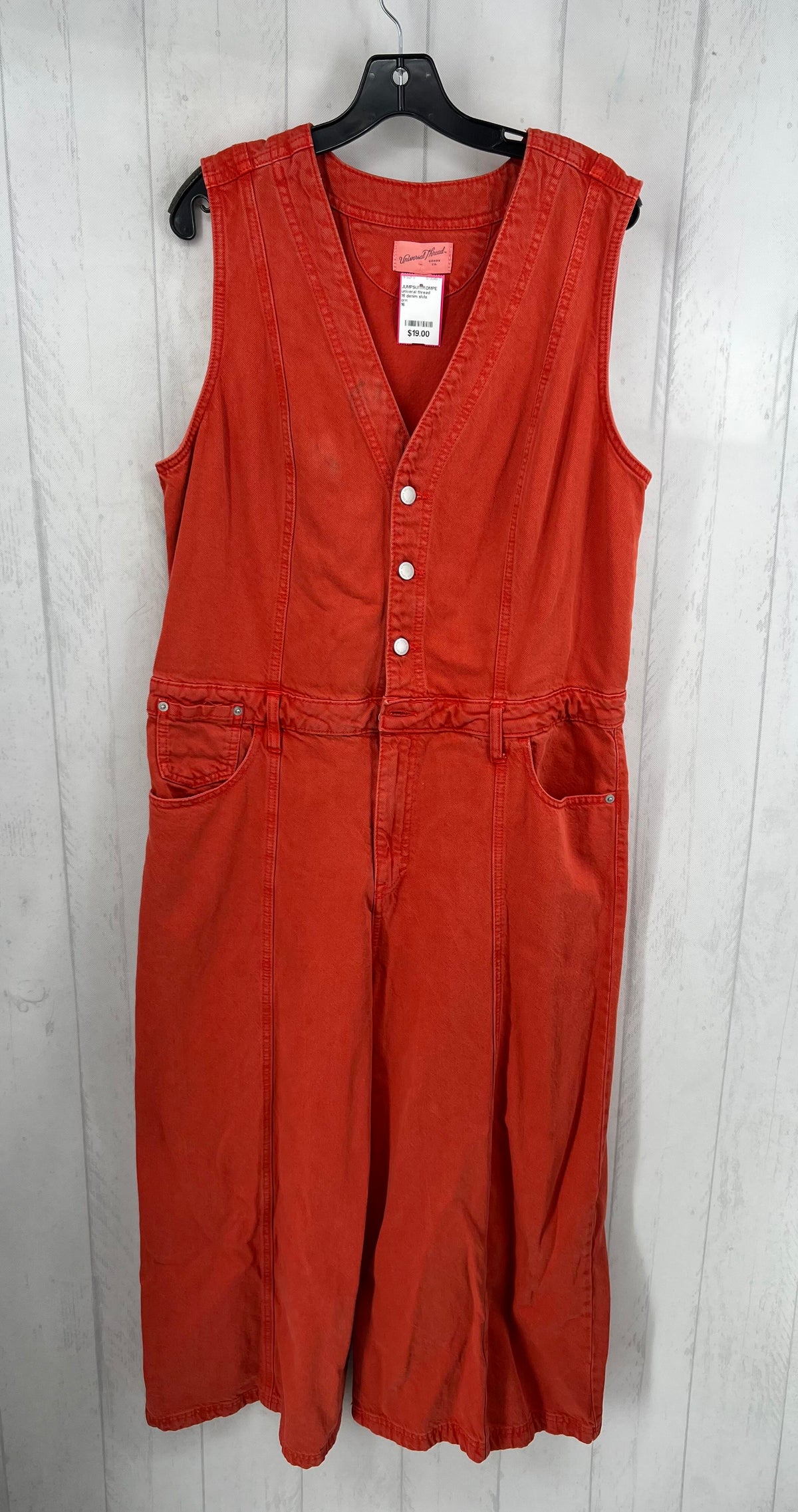 16 denim slvls jumpsuit