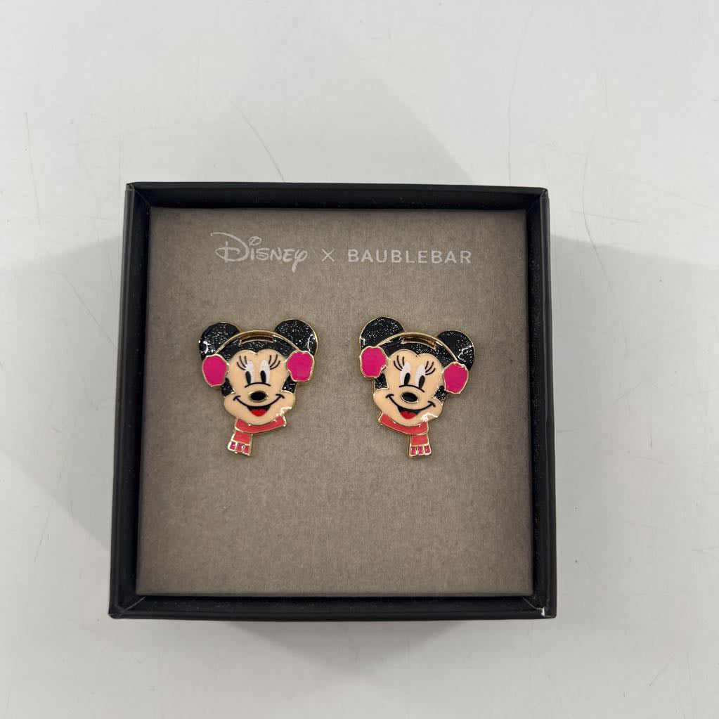 minnie mouse earrings-scarf & earmuffs