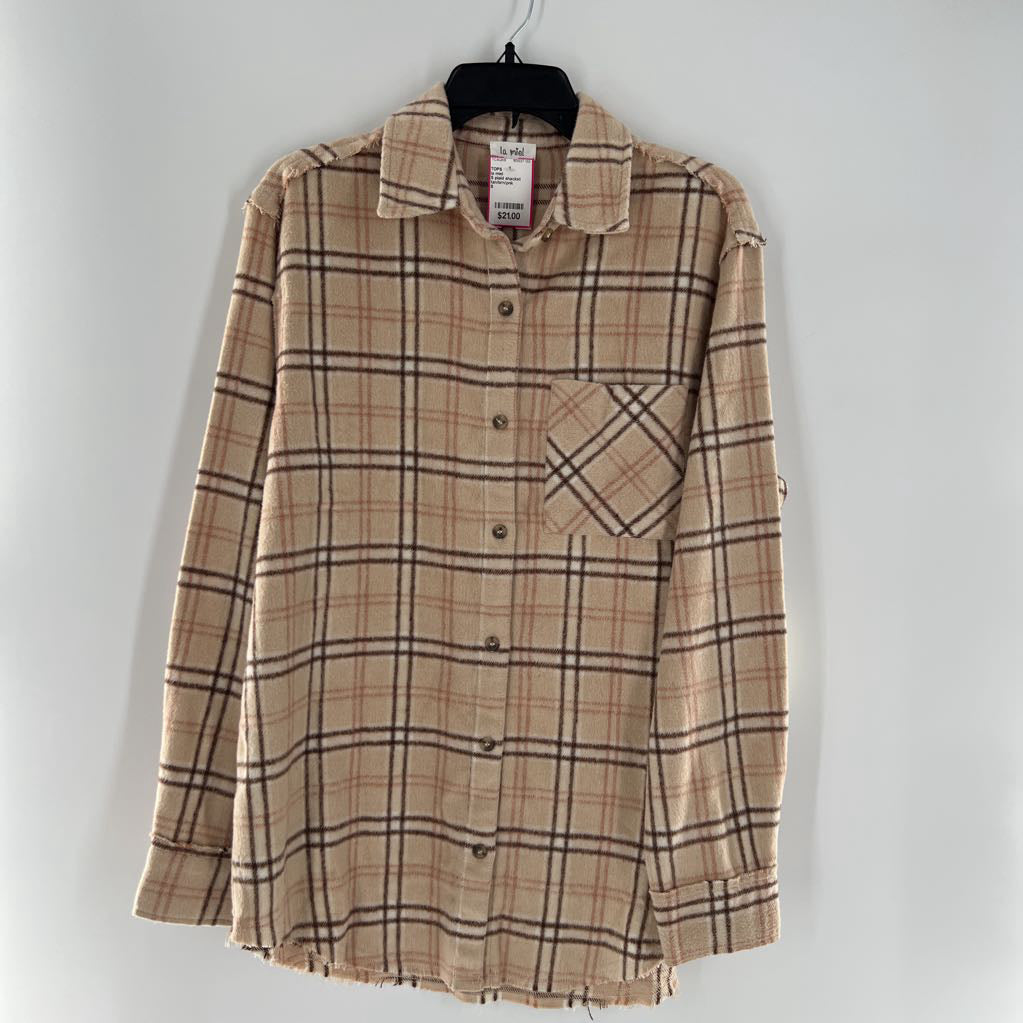 S plaid shacket