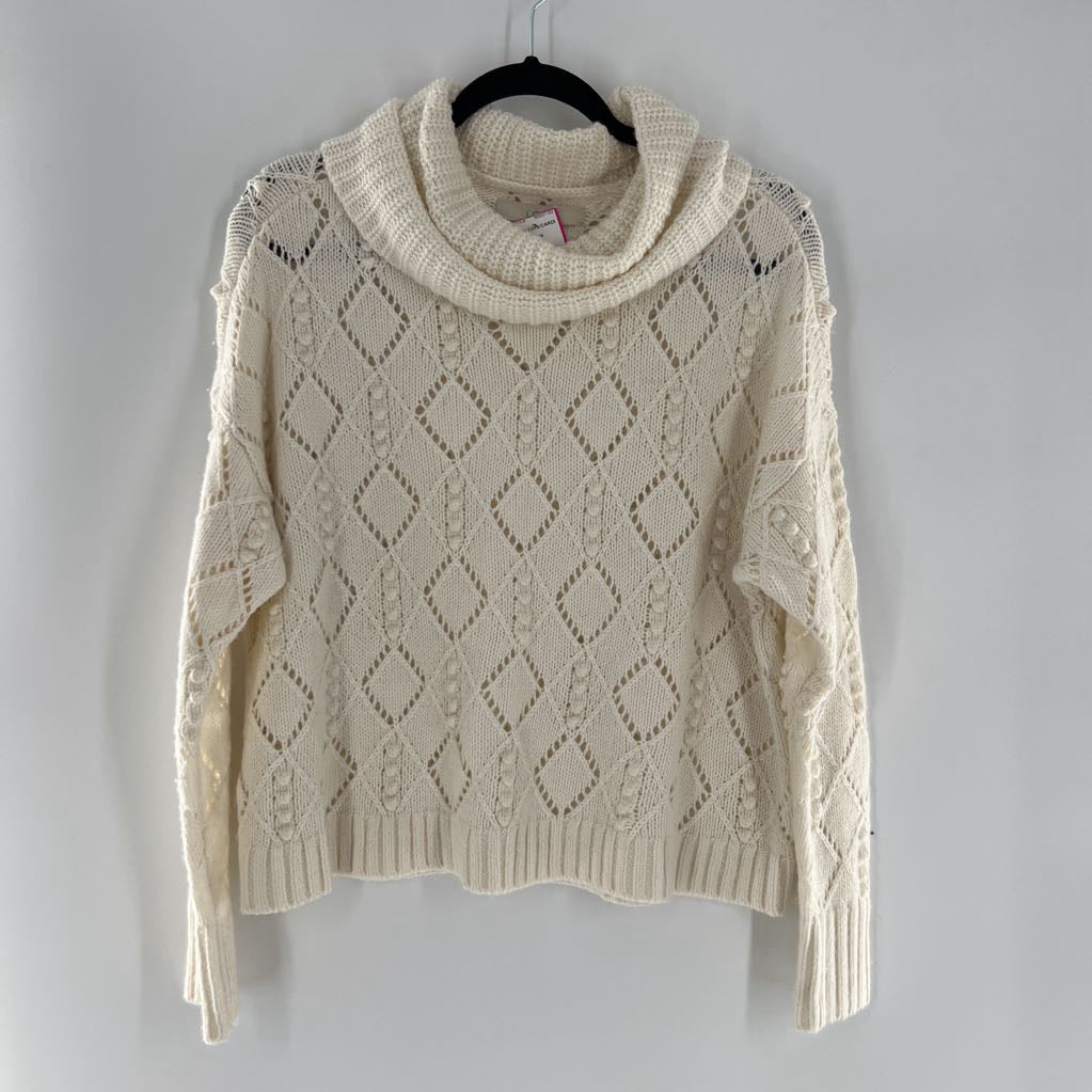 M cowl neck sweater