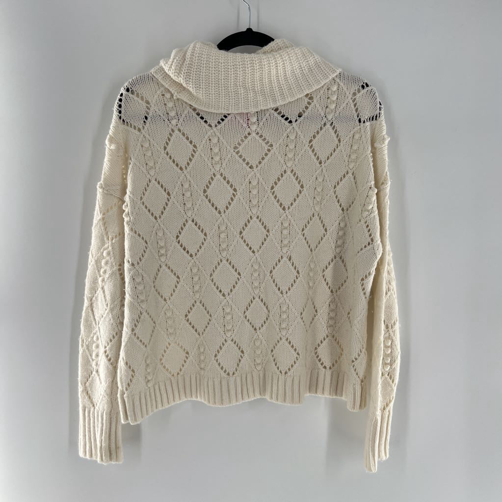 M cowl neck sweater