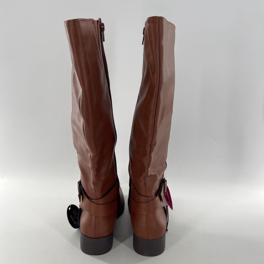 6.5 vegan leather riding boot