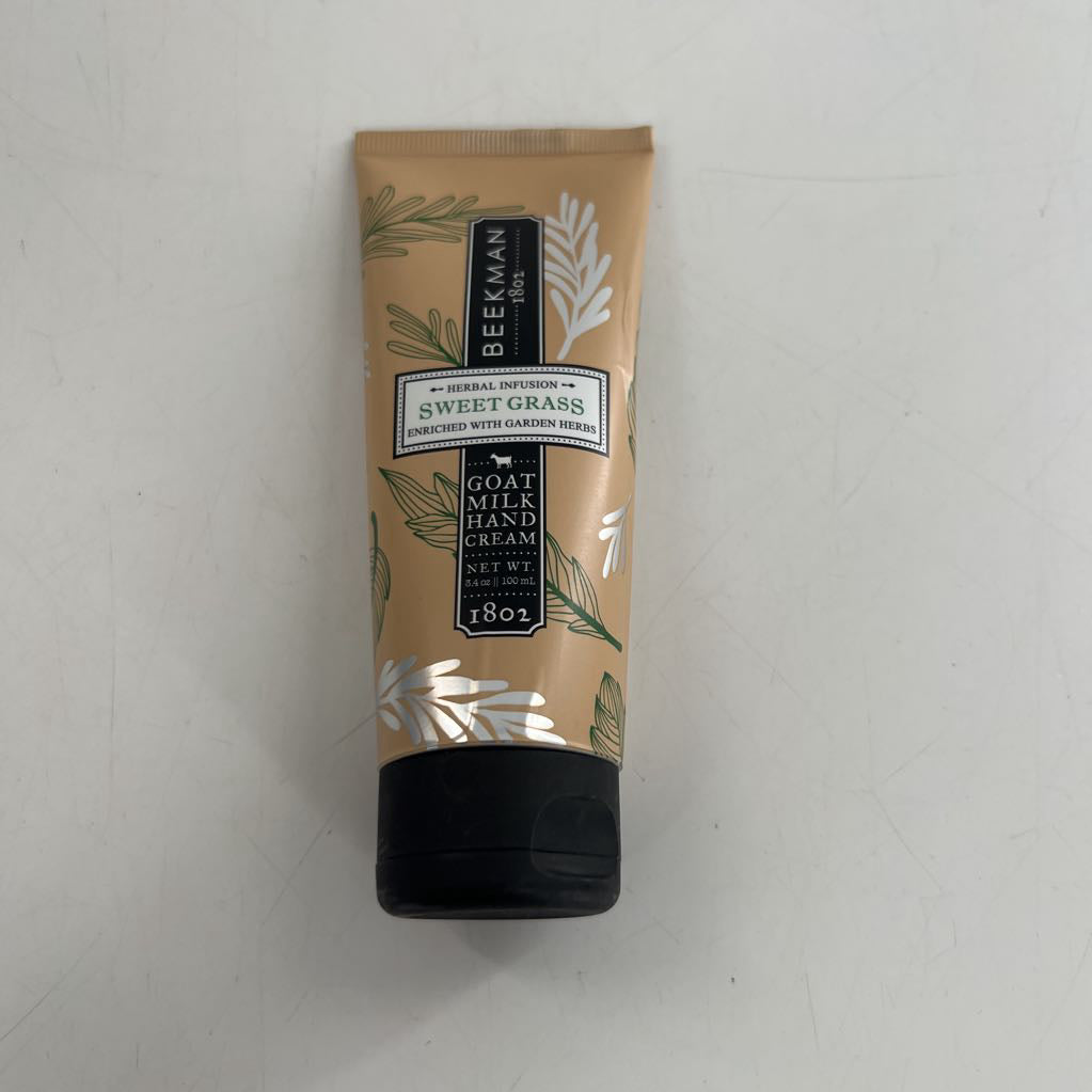 goat milk hand cream-sweet grass