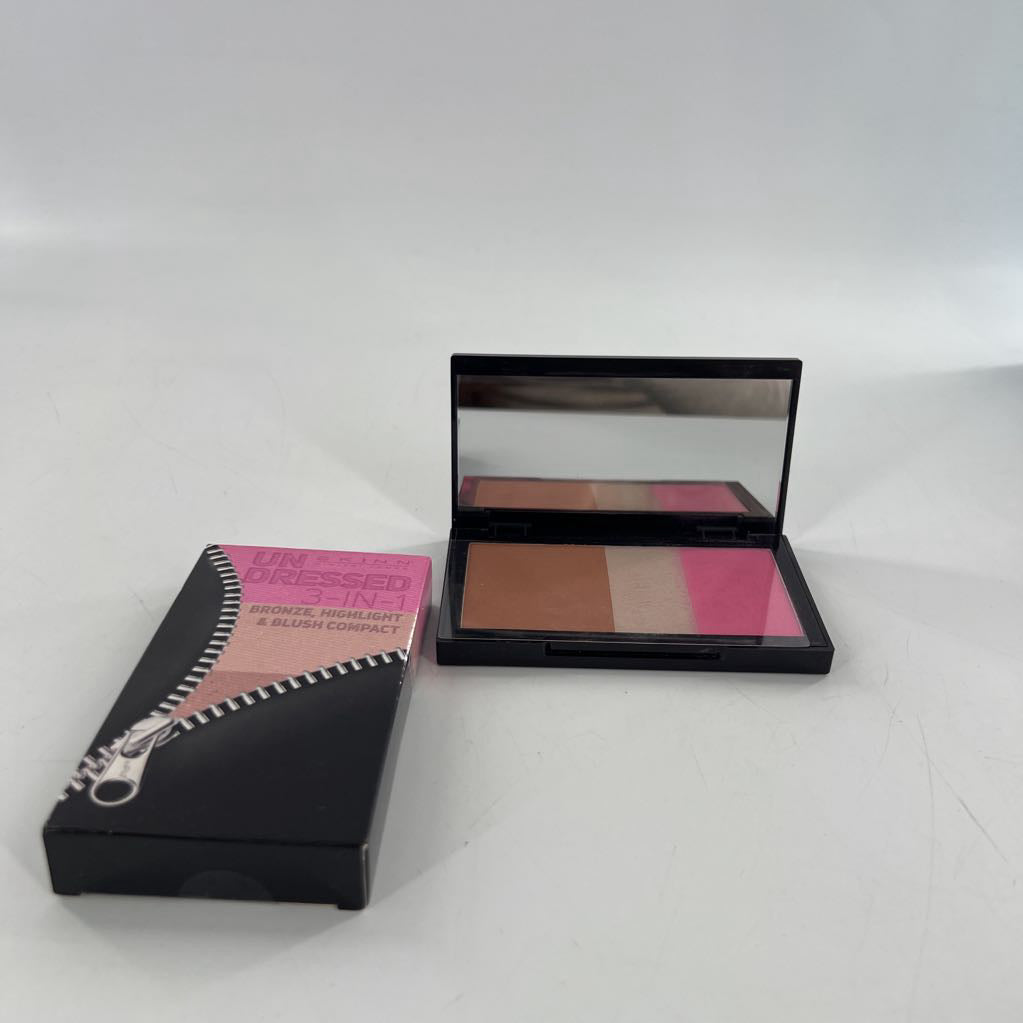 3-in-1 bronze,highlight & blush compact