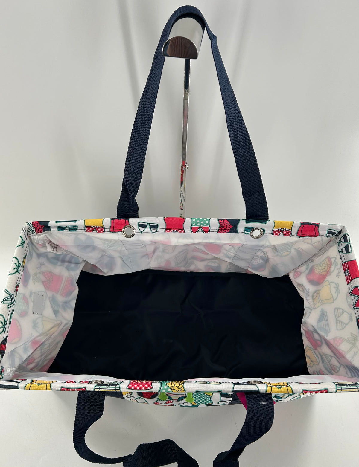 large swimsuit print utility tote