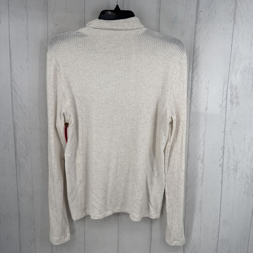 L ribbed l/s t-neck