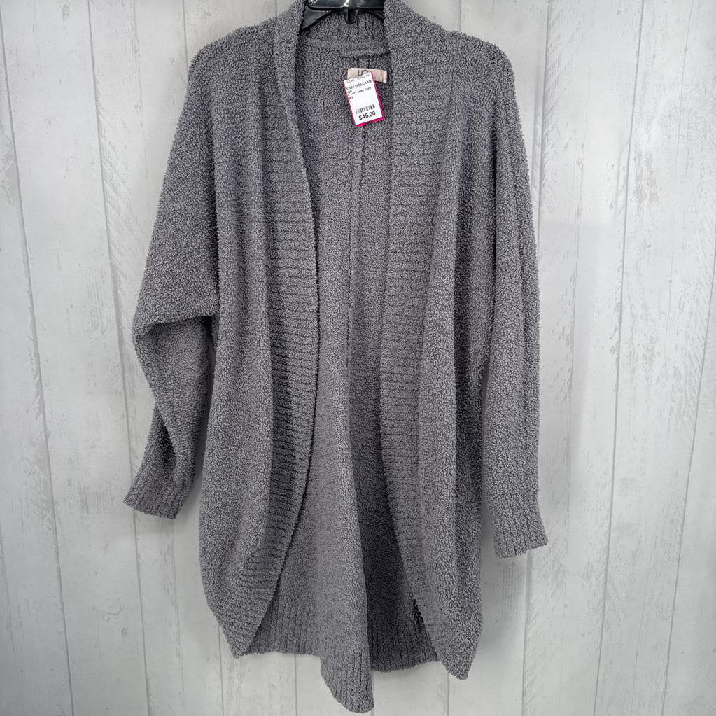 L cozy open front cardi