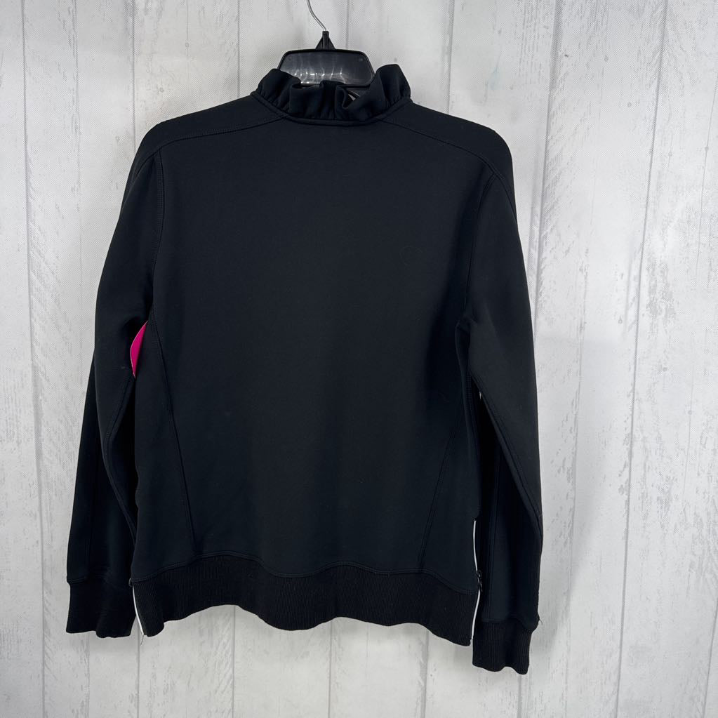 L ruffled neck l/s sweatshirt