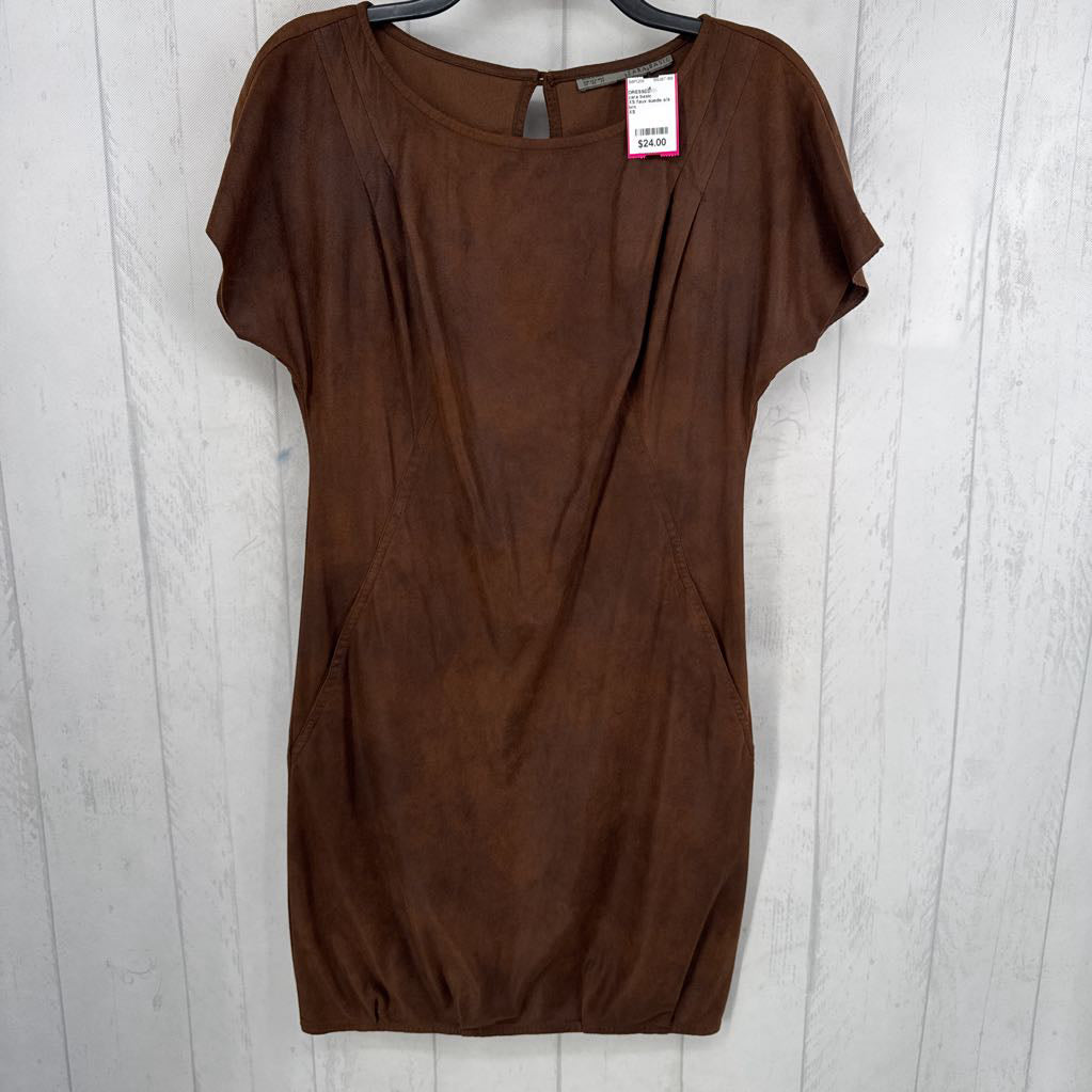XS faux suede s/s dress