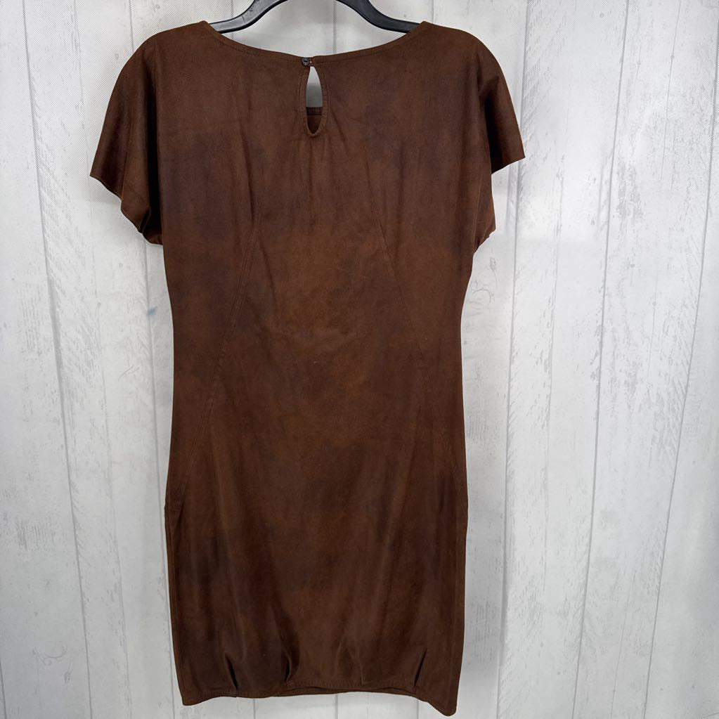 XS faux suede s/s dress