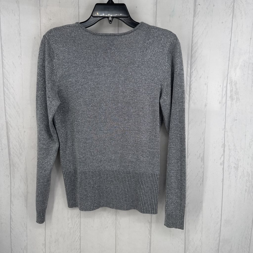 M sparkly crossover l/s top