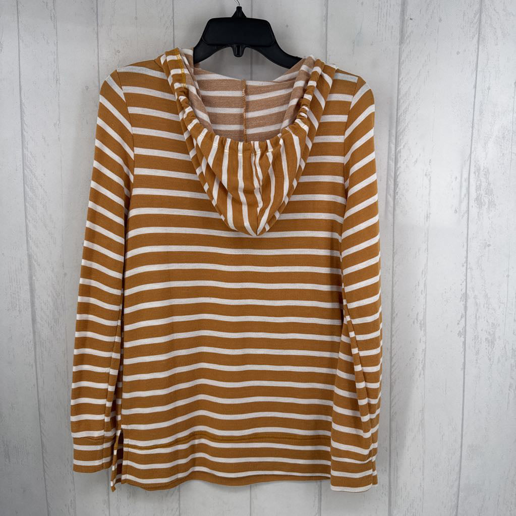 S striped hooded l/s tee