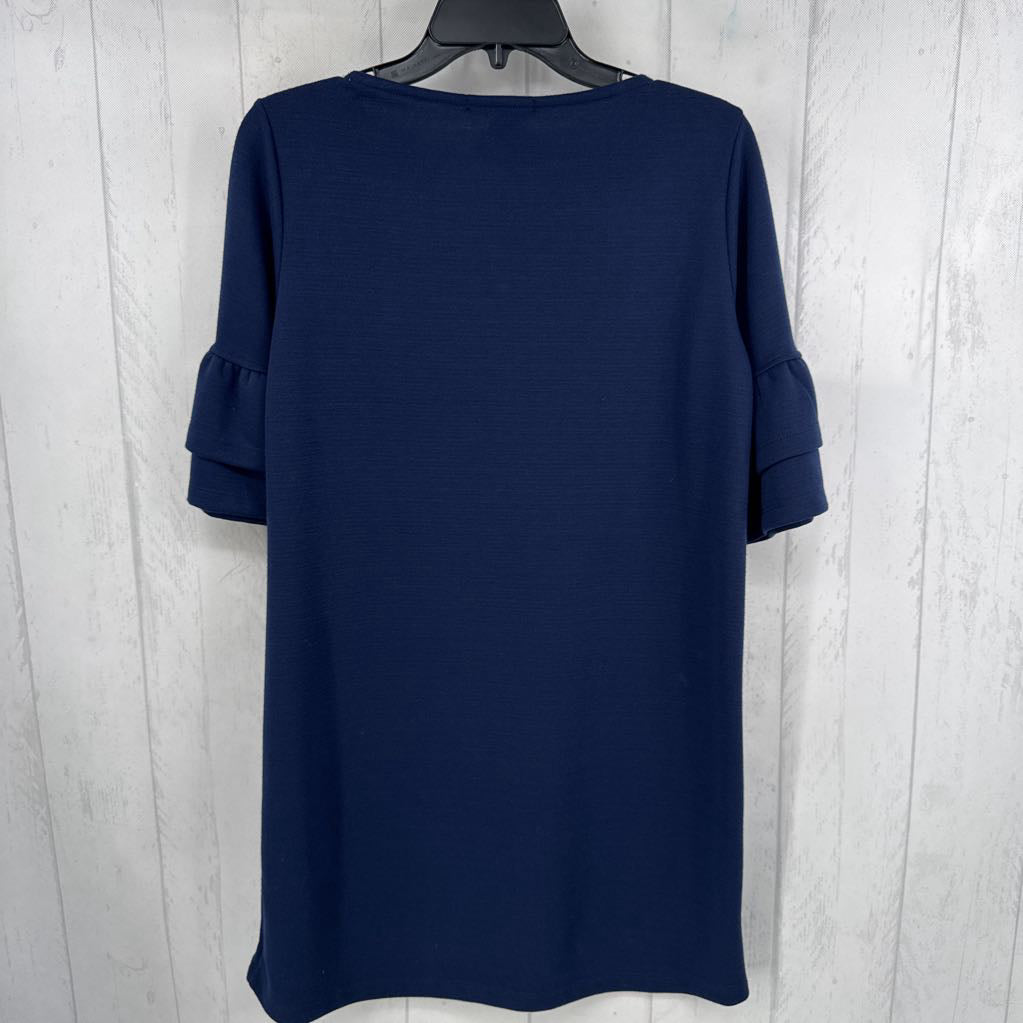 Mp ruffled slv sheath dress s/s