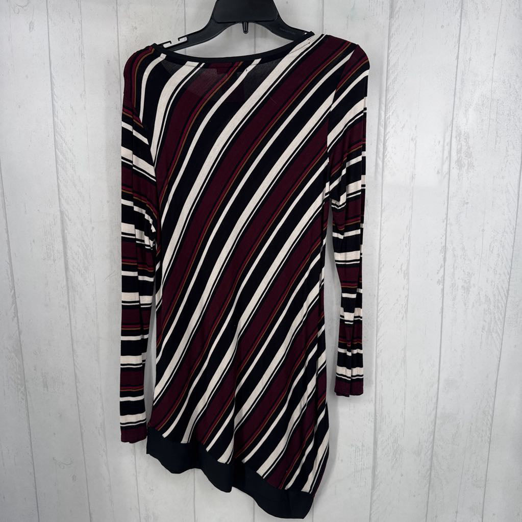 M striped l/s dress