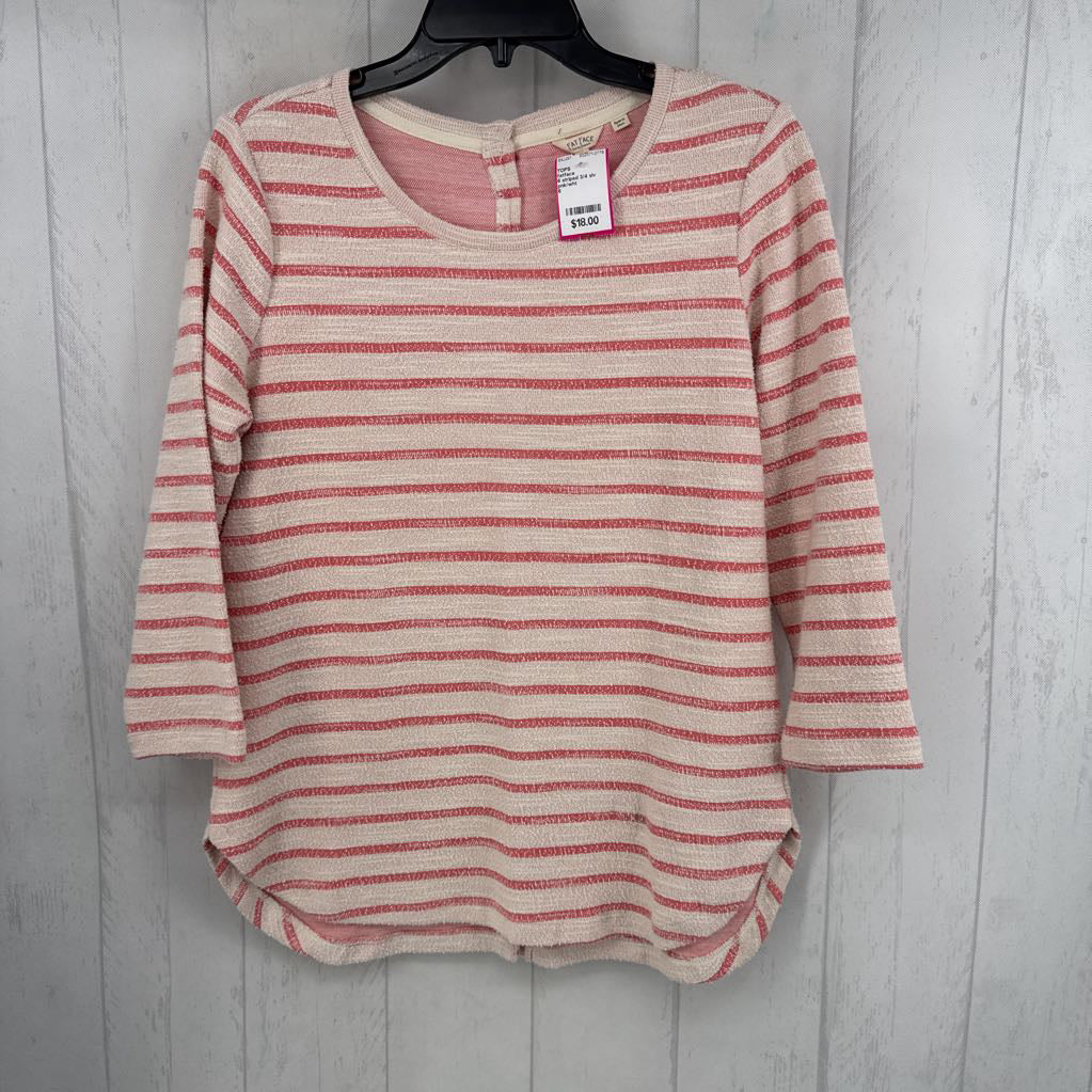 6 striped 3/4 slv top