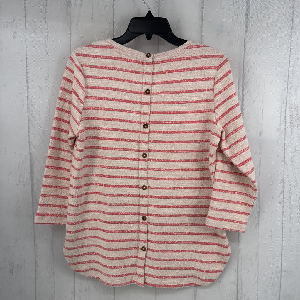 6 striped 3/4 slv top