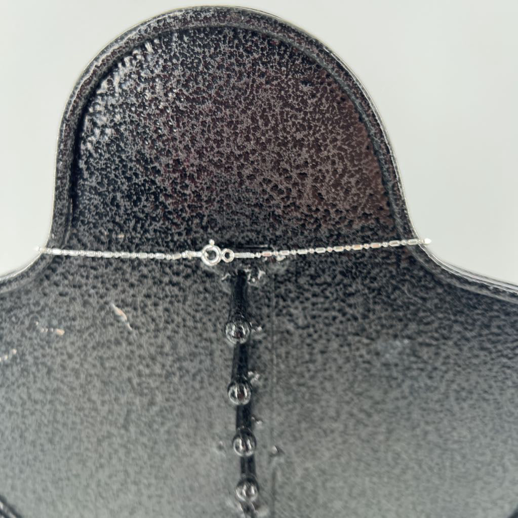 10" .925 silver coin pendant necklace