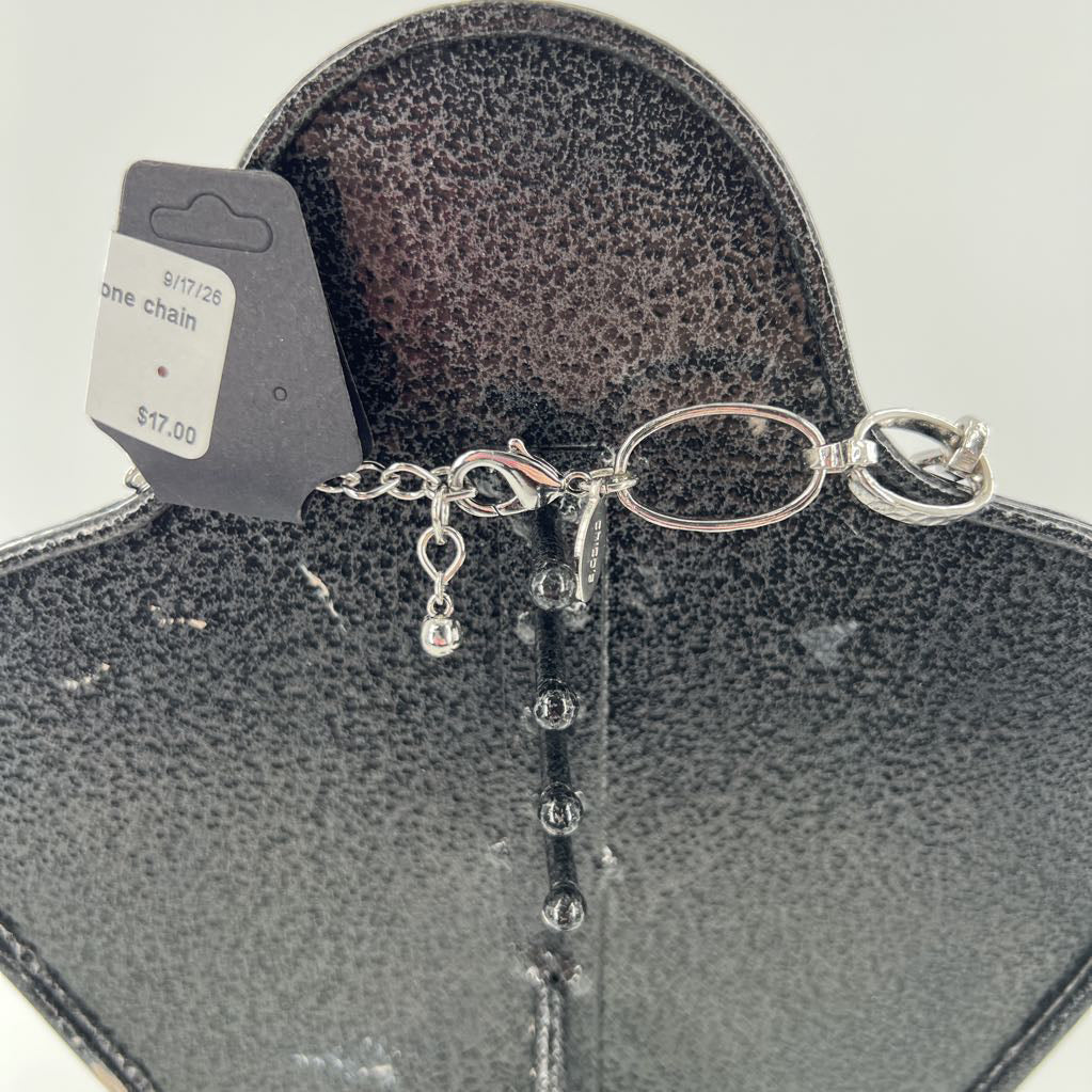 14" silver-tone chain necklace