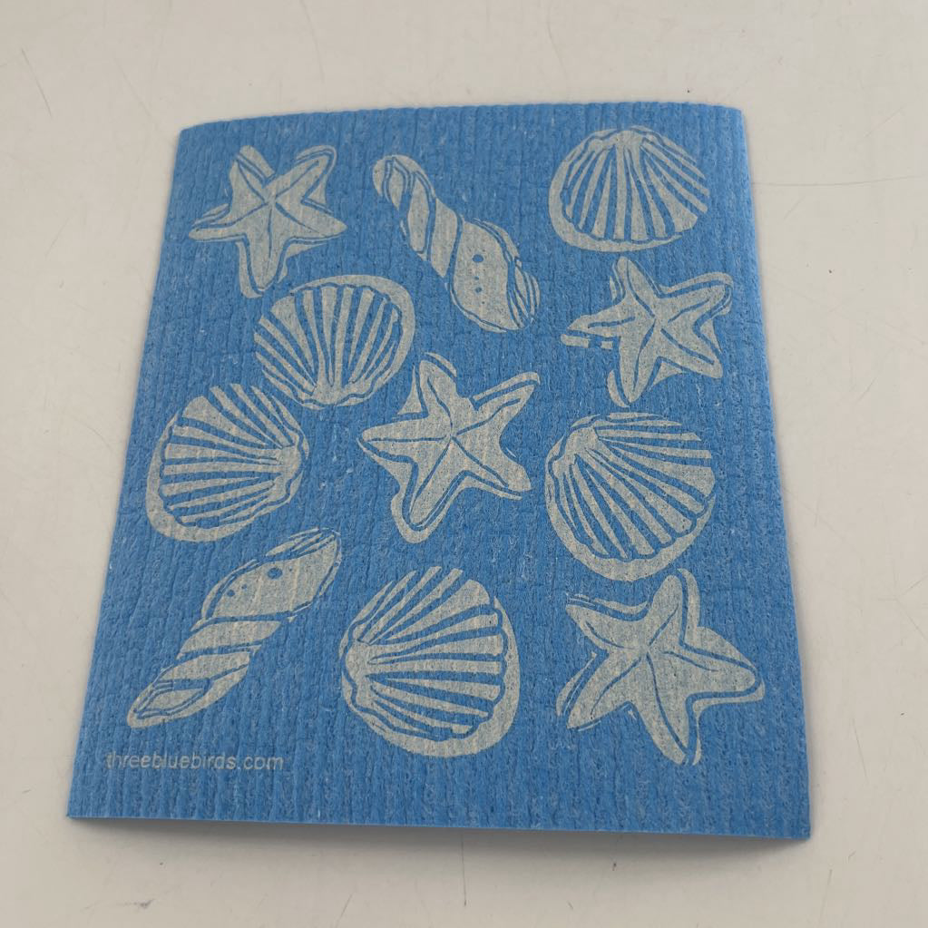 swedish dishcloth-seashells