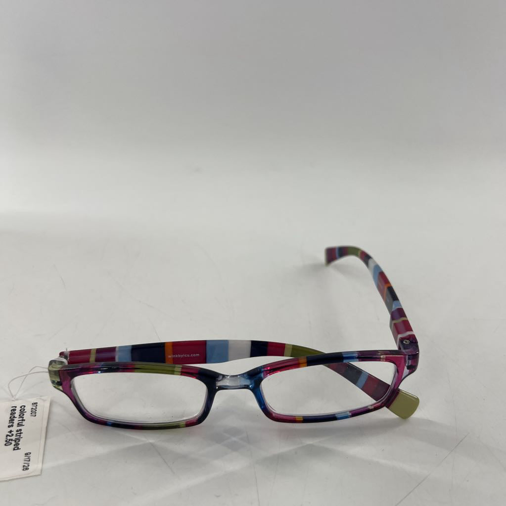 colorful striped readers +2.50