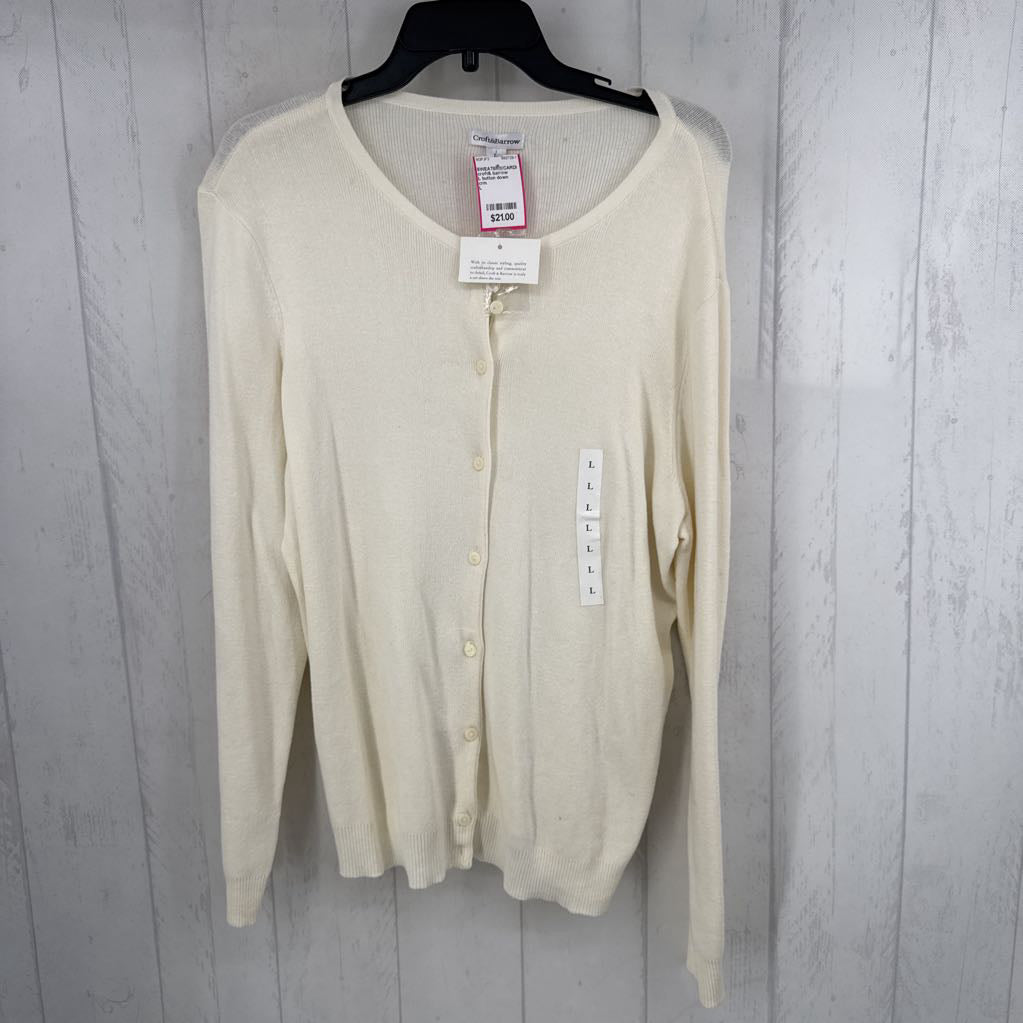 L button down cardi