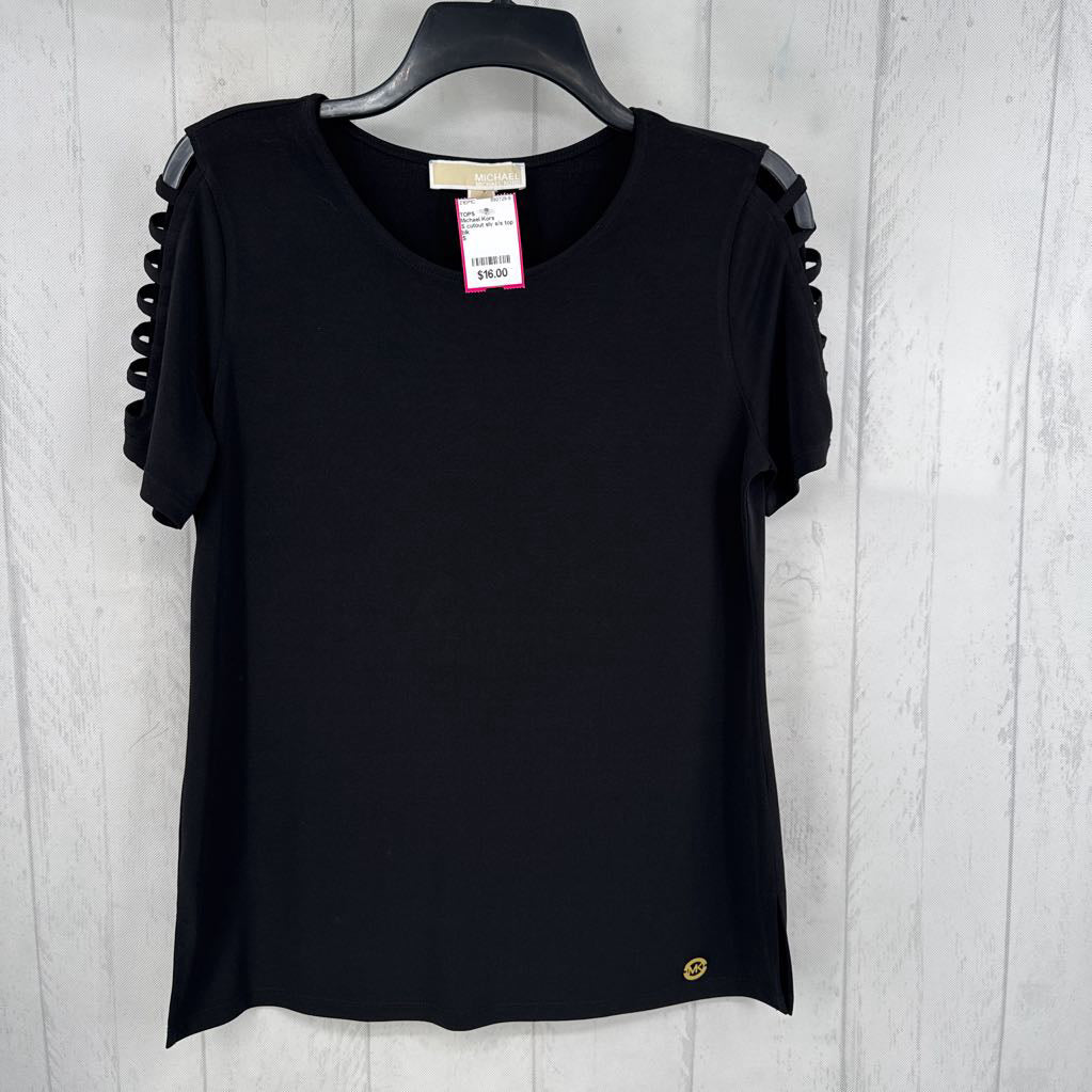 S cutout slv s/s top