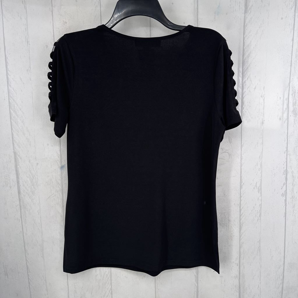 S cutout slv s/s top