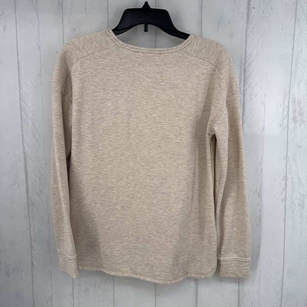 S marled l/s top