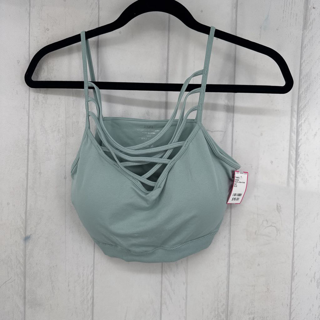 1X/2X criss-cross bralette