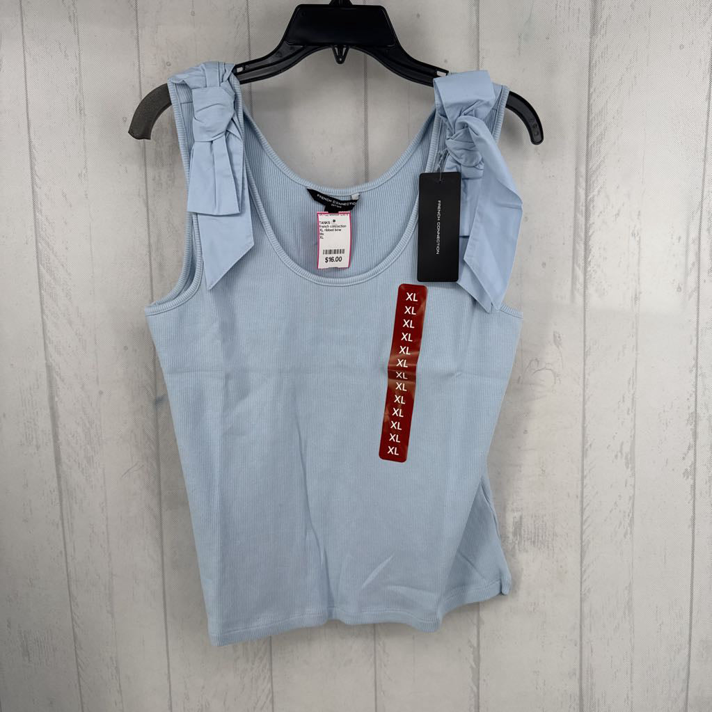 XL ribbed bow accent tank