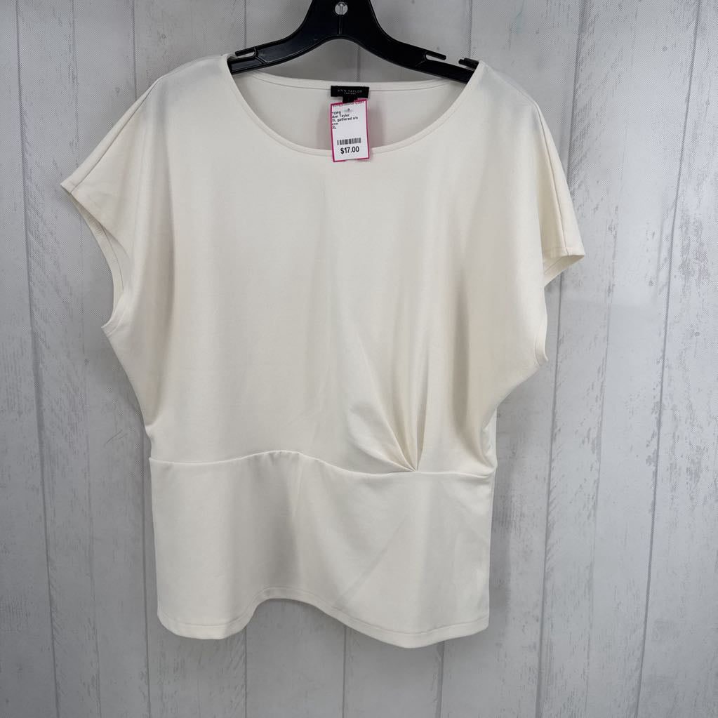 XL gathered s/s top