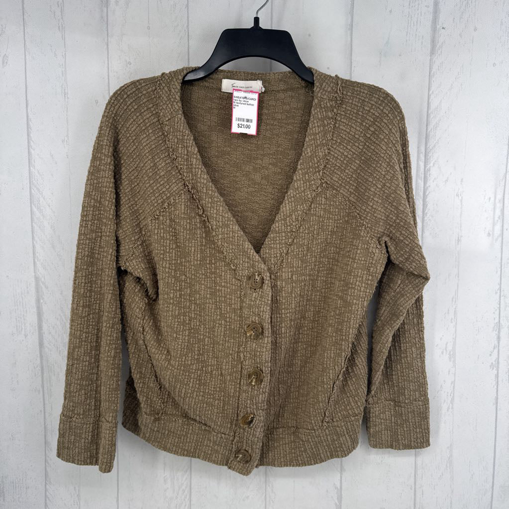 M textured button down cardi