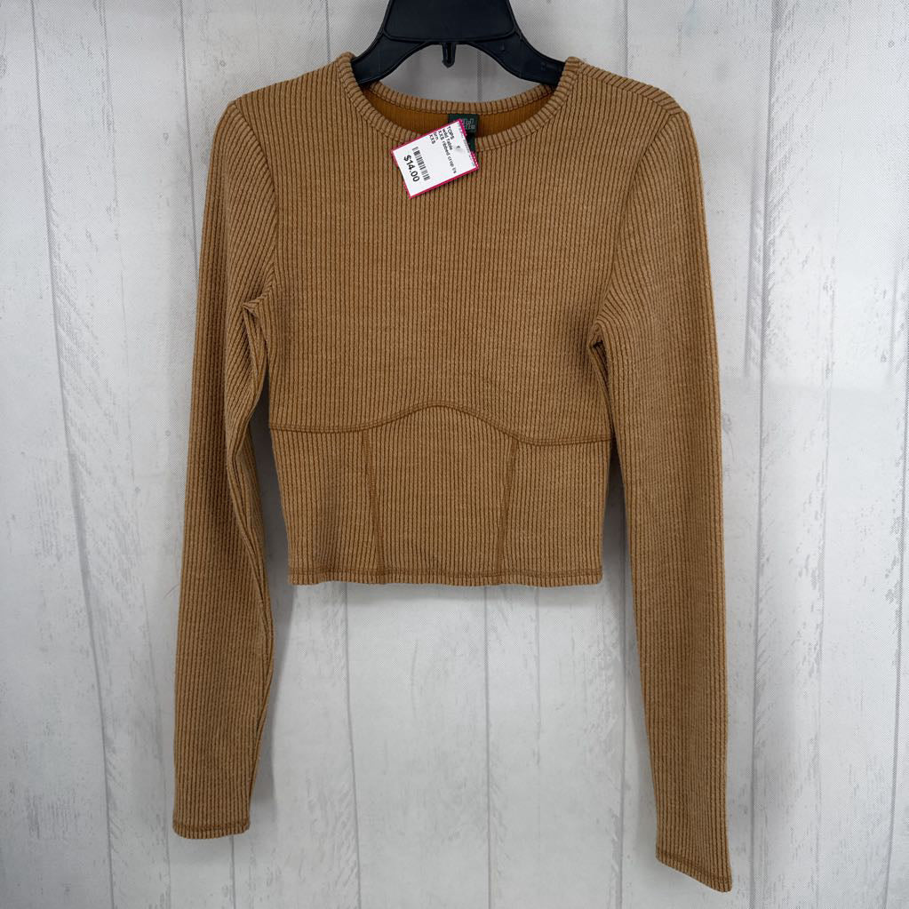 XXS ribbed crop l/s top