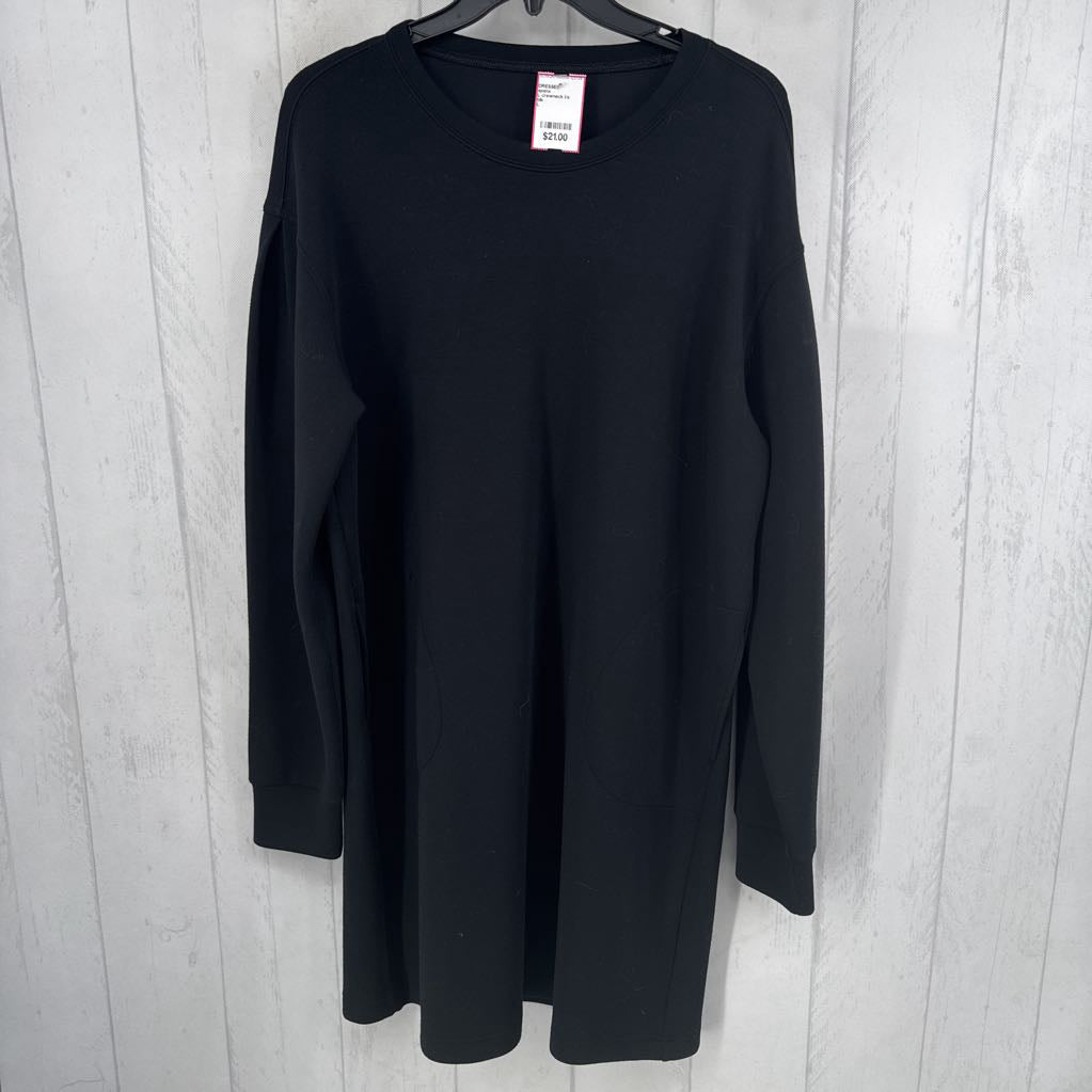 L crewneck l/s dress