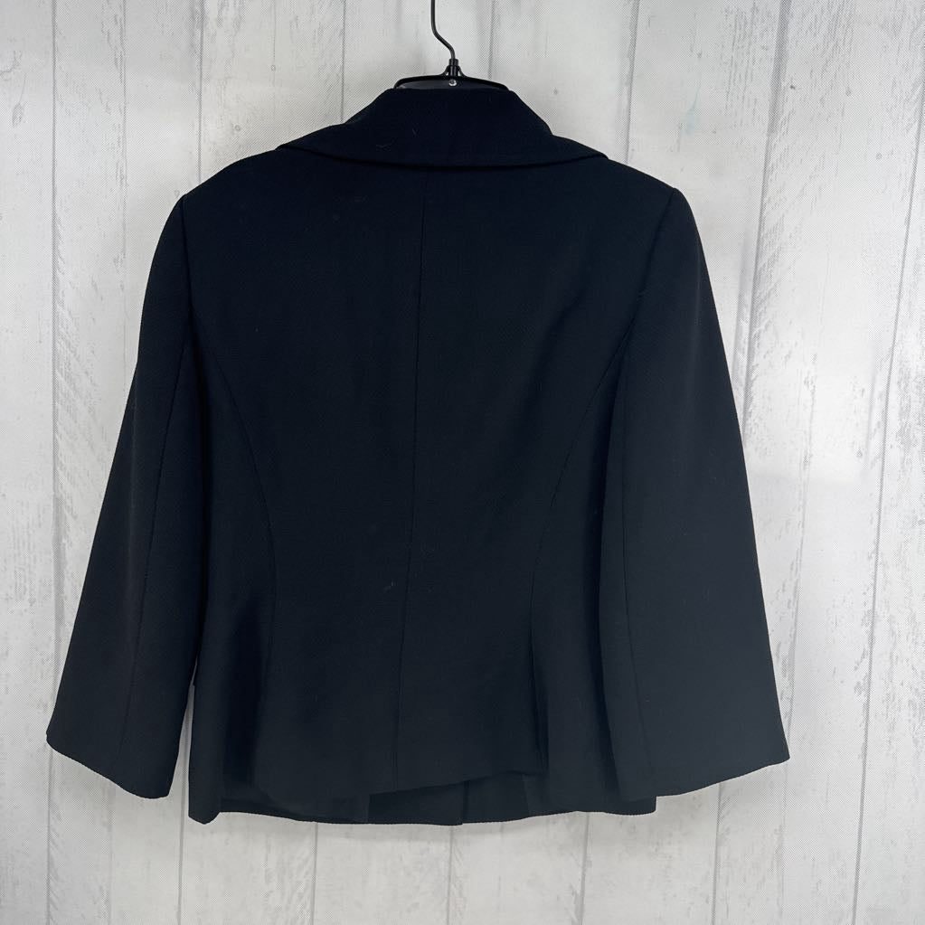 6 textured 3/4 slv blazer