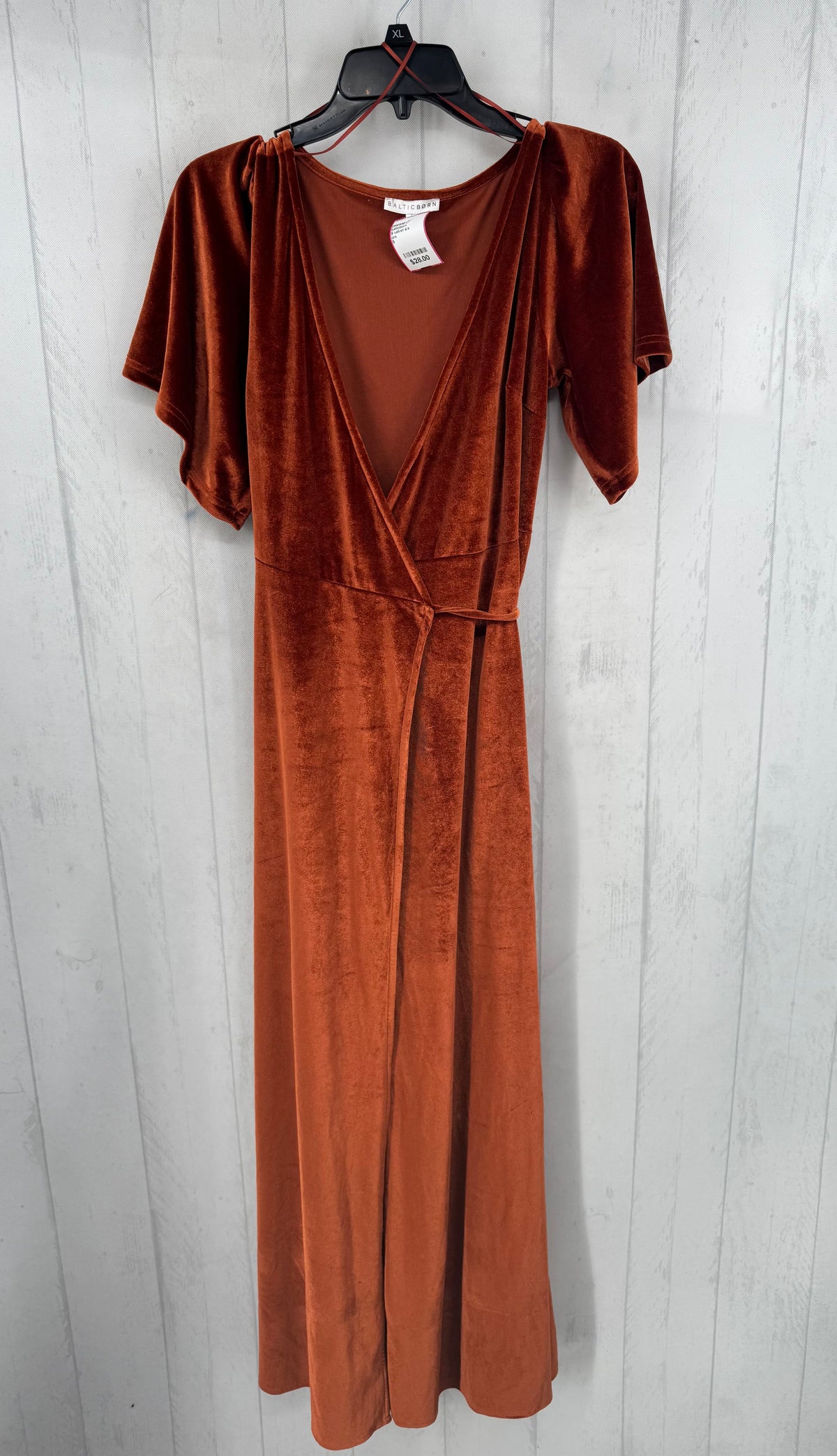 S velvet s/s wrapdress