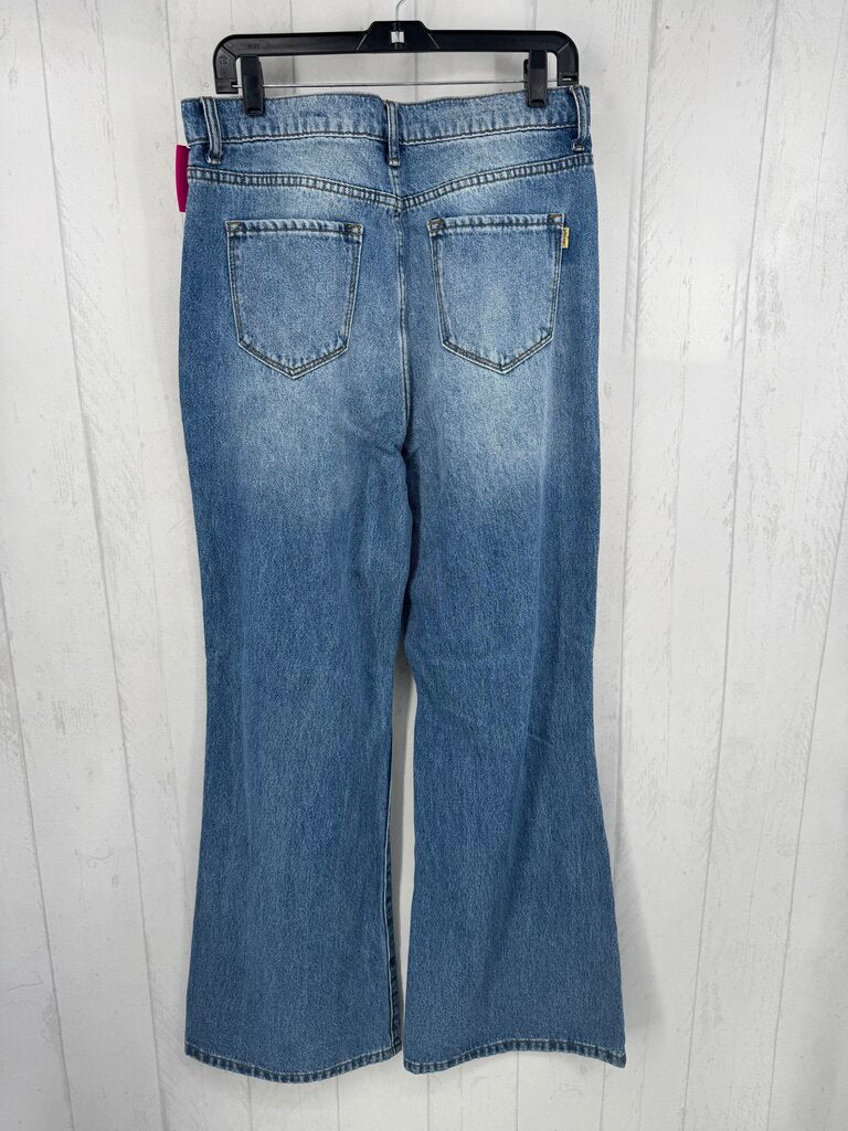 13 hi-rise wide leg jean