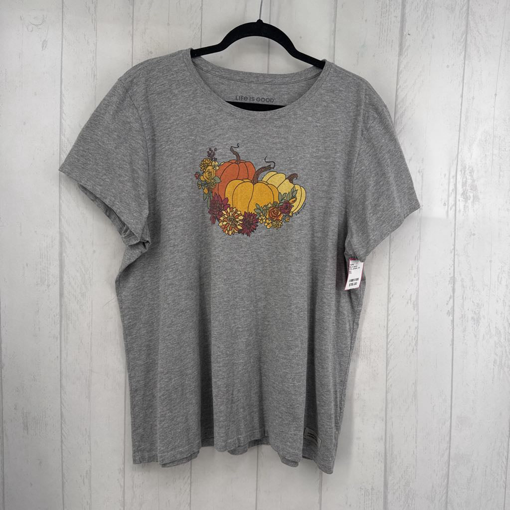 XXL graphic s/s tee-fall pumpkins