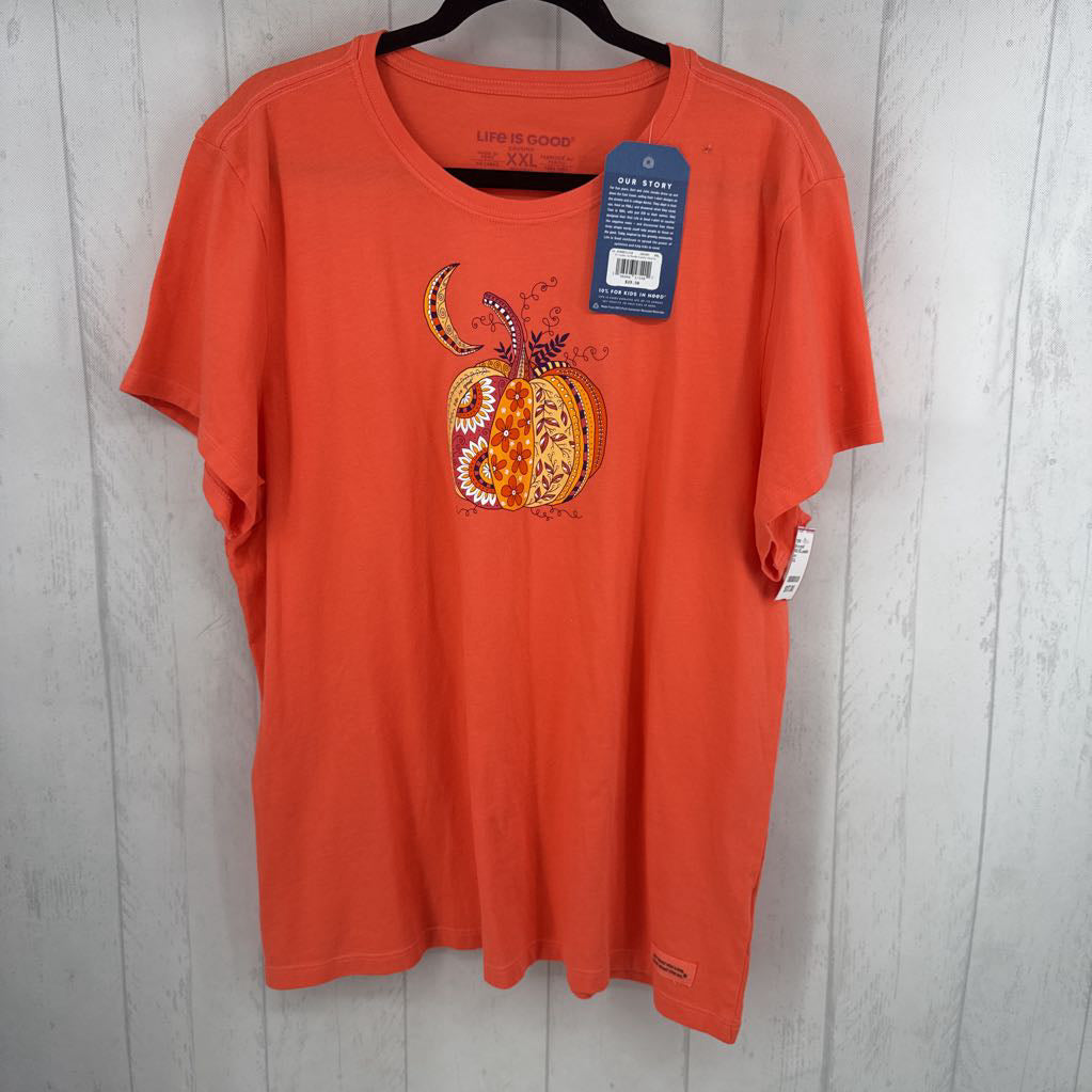 R30 XXL pumpkin graphic s/s tee