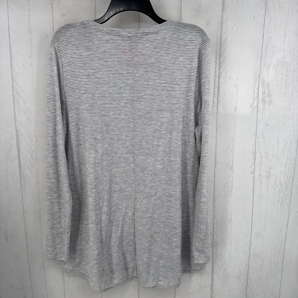 XL striped l/s tee