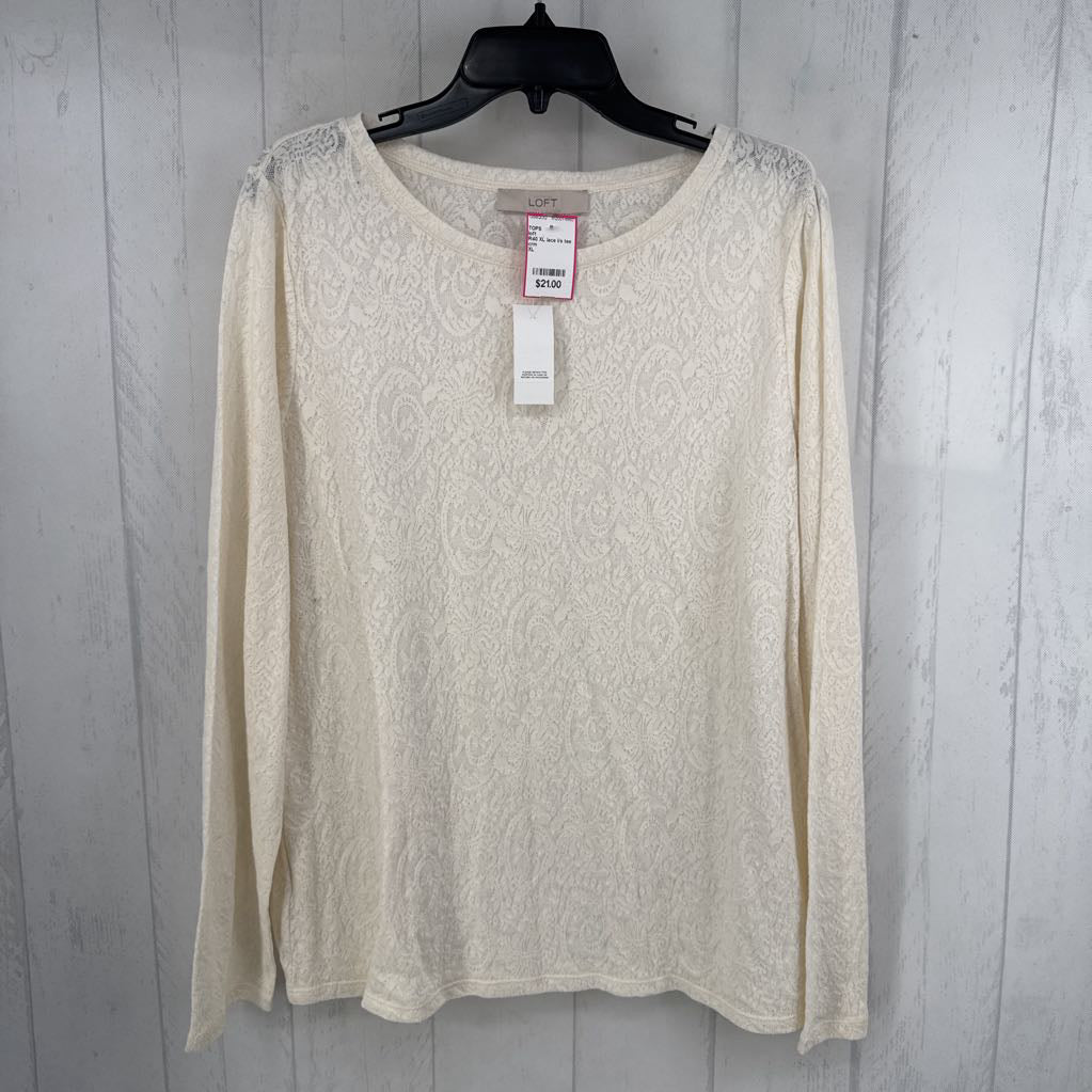 R40 XL lace l/s tee