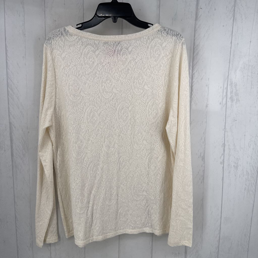 R40 XL lace l/s tee