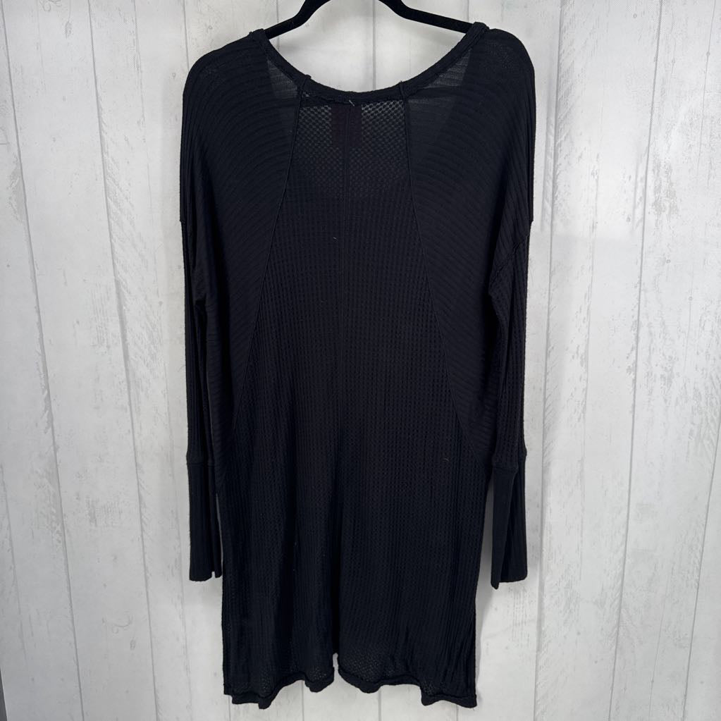 L waffle knit l/s tunic
