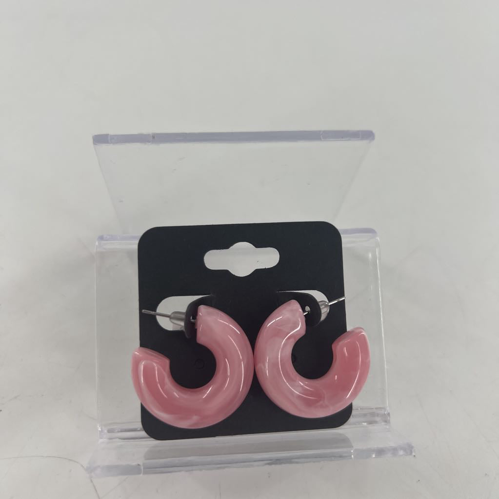 pink acrylic earrings